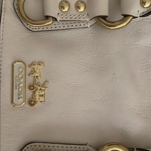 Coach cream color bag (authentic) paid $299 - Picture 2 of 13